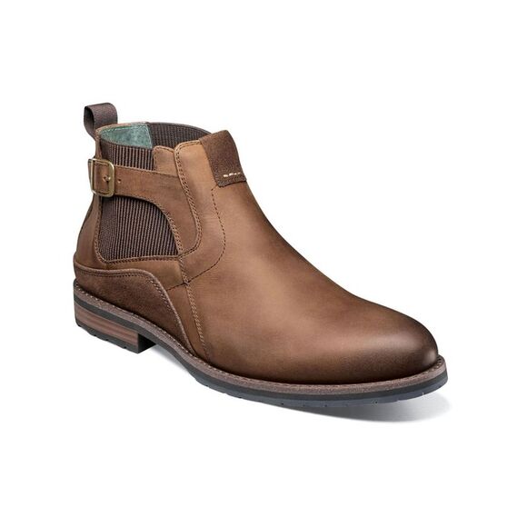 STACY ADAMS Other - STACY ADAMS Mens Brown Adjustable Oskar Round Toe Buckle Leather Chelsea 8 M